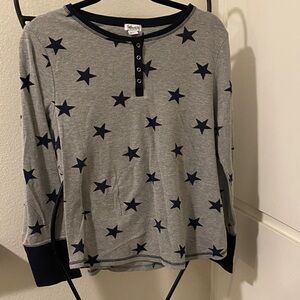 Splendid long sleeve starry top
